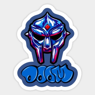 MF Doom Blue Sticker